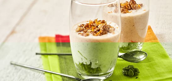 Recept van het Voedingscentrum: Overnight oats met wortel en walnoten