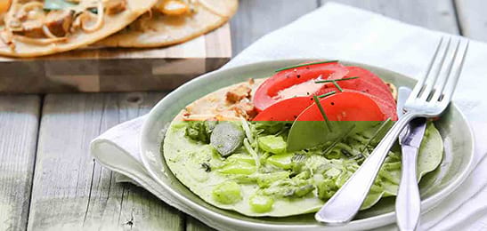 Recept van het Voedingscentrum: Hartige pannenkoeken